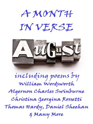 cover image of August, A Month In Verse